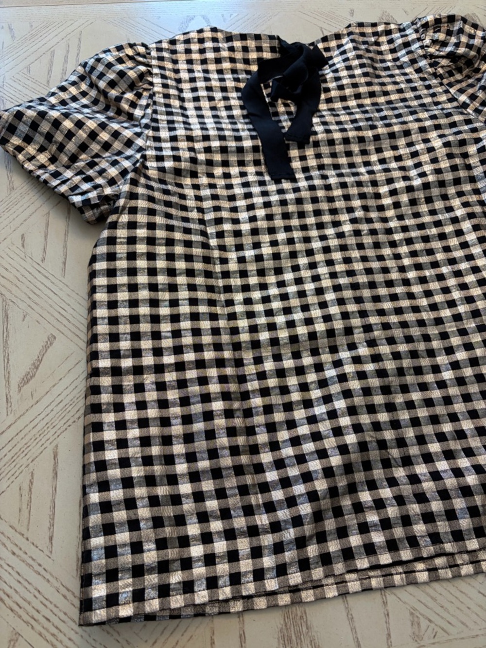 J. Crew Metallic Plaid Blouse - Picture 11 of 14
